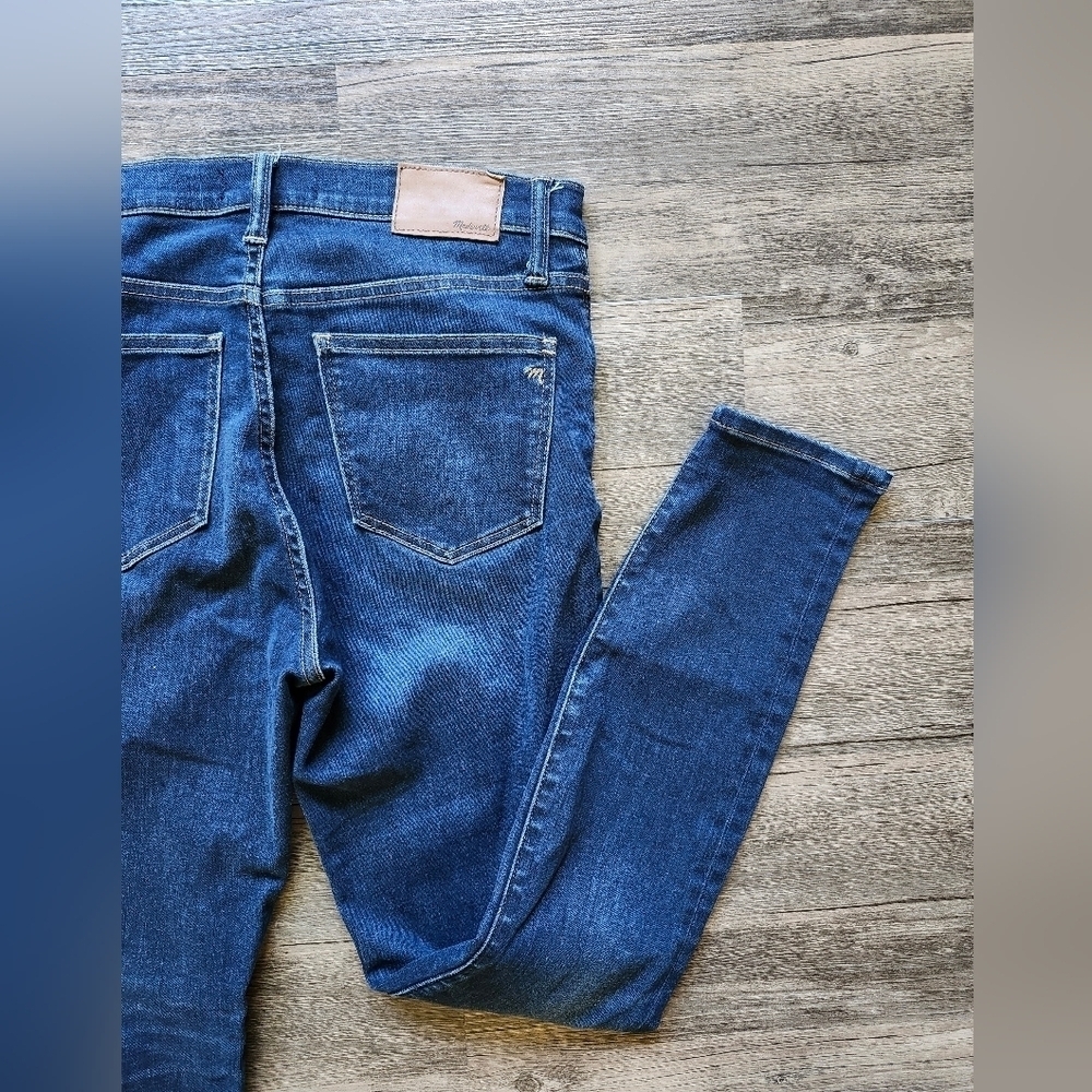 Madewell 9" High Rise Skinny Dark Wash  Denim Jeans
